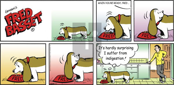 Fred Basset on Sunday March 12, 2017 Comic Strip