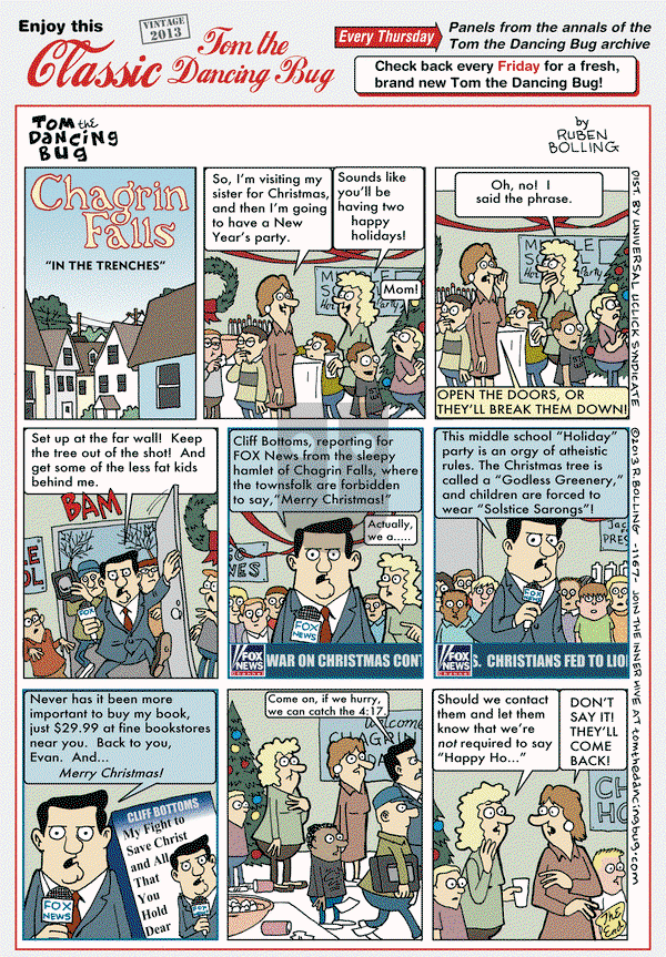 Tom the Dancing Bug on Thursday December 12, 2019 Comic Strip