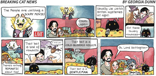 Breaking Cat News on Sunday October 15, 2017 Comic Strip