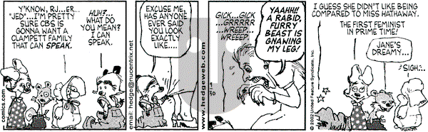 Over the Hedge on Friday February 21, 2003 Comic Strip