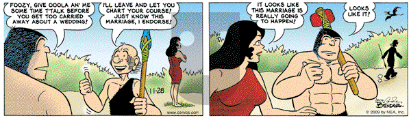Alley Oop on Saturday November 28, 2009 Comic Strip