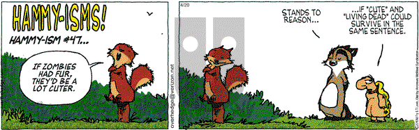 Over the Hedge on Thursday April 20, 2017 Comic Strip
