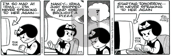 Nancy on Tuesday August 17, 2004 Comic Strip