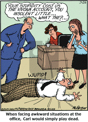 Close to Home on Thursday March 26, 2015 Comic Strip