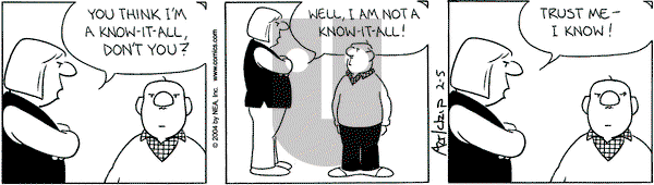 The Born Loser on Thursday February 5, 2004 Comic Strip