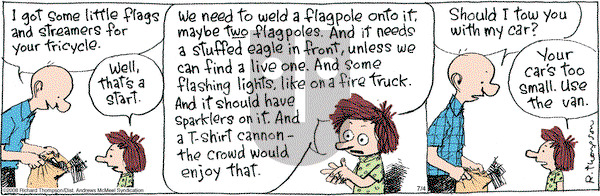 Cul de Sac on Wednesday July 4, 2018 Comic Strip
