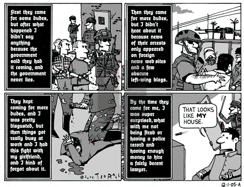 Ted Rall on Friday December 9, 2005 Comic Strip