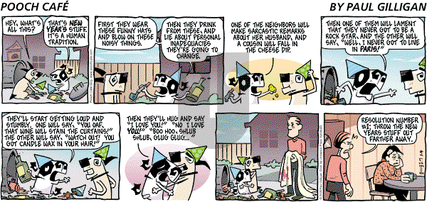 Pooch Cafe on Sunday January 4, 2009 Comic Strip