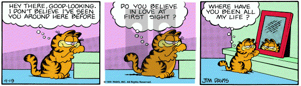 Garfield on Saturday April 19, 1980 Comic Strip