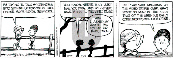 Grand Avenue on Tuesday March 22, 2005 Comic Strip