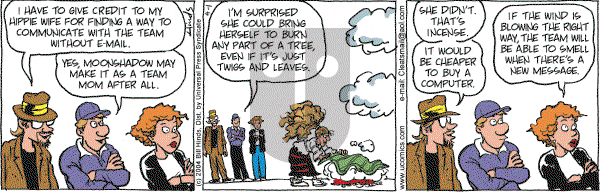 Cleats - Thursday April 1, 2004 Comic Strip