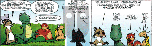 Over the Hedge on Saturday November 2, 2019 Comic Strip