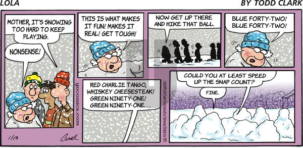 Lola on Sunday January 13, 2013 Comic Strip