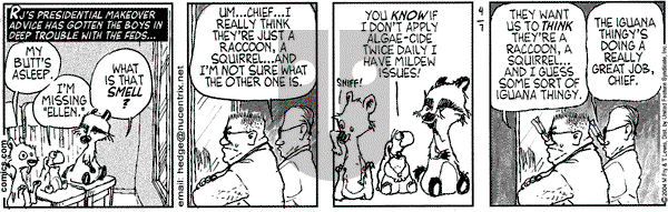 Over the Hedge on Wednesday April 7, 2004 Comic Strip