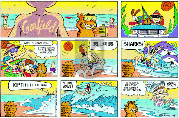 Garfield on Sunday July 13, 1997 Comic Strip