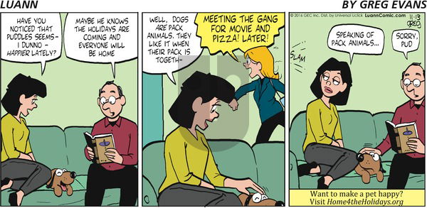 Luann on Sunday November 13, 2016 Comic Strip