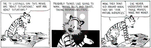 Calvin and Hobbes - Monday April 8, 2013 Comic Strip