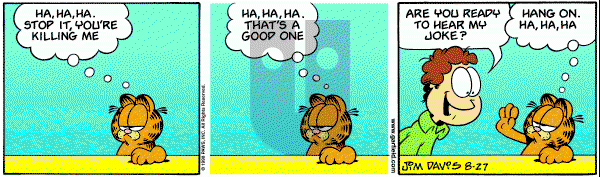 Garfield on Thursday August 27, 1998 Comic Strip