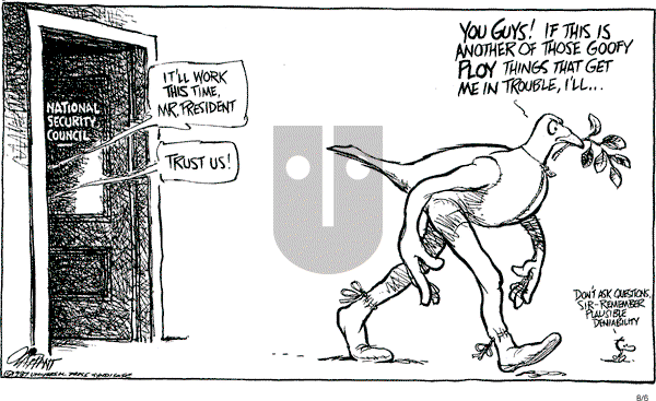 Pat Oliphant - Thursday August 6, 1987 Comic Strip