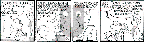 Drabble on Saturday November 24, 2001 Comic Strip
