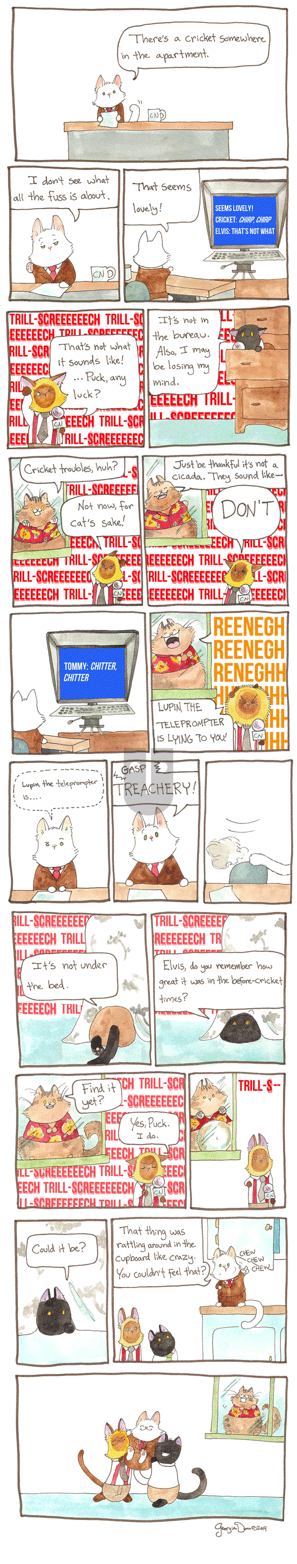 Breaking Cat News on Thursday June 11, 2015 Comic Strip
