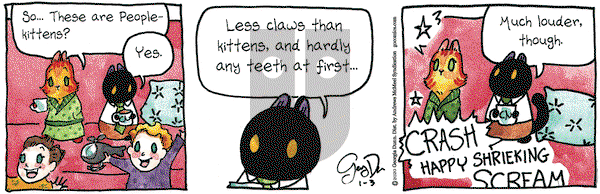 Breaking Cat News on Friday January 3, 2020 Comic Strip