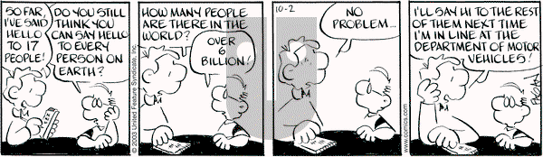 Drabble on Thursday November 13, 2003 Comic Strip