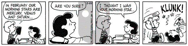Peanuts on Wednesday February 25, 1987 Comic Strip