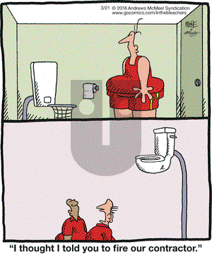In the Bleachers on Wednesday March 21, 2018 Comic Strip