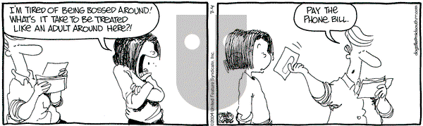 The Buckets on Thursday March 4, 2004 Comic Strip