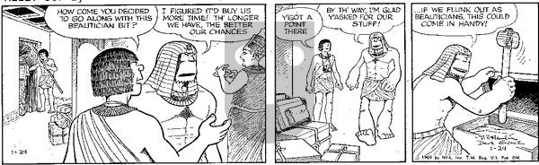 Alley Oop on Friday January 24, 1969 Comic Strip