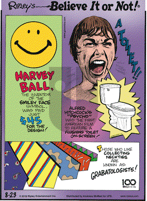 Ripley's Believe It or Not on Friday August 23, 2019 Comic Strip