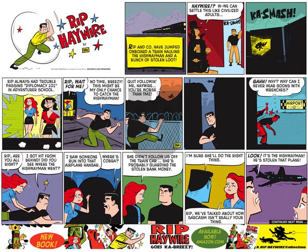 Rip Haywire on Sunday April 12, 2015 Comic Strip