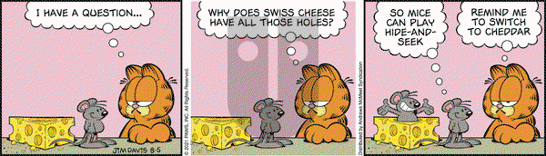 Garfield - Thursday August 5, 2021 Comic Strip