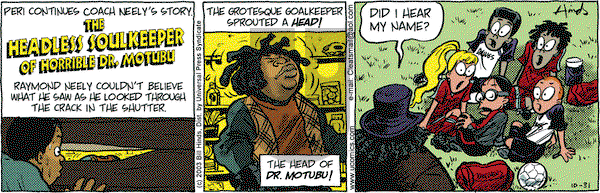 Cleats on Friday October 31, 2003 Comic Strip