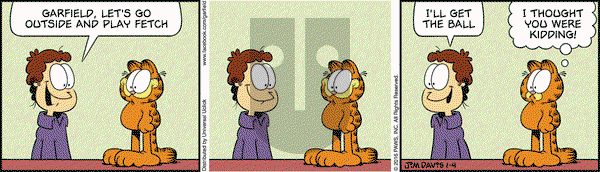 Garfield on Monday January 4, 2016 Comic Strip