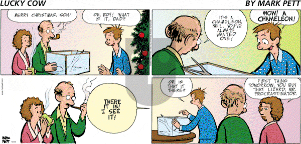 Lucky Cow on Sunday December 23, 2007 Comic Strip