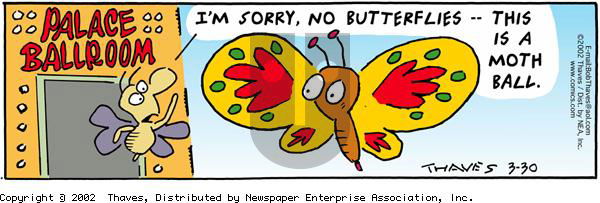Frank and Ernest on Saturday March 30, 2002 Comic Strip