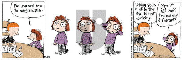 Cul de Sac on Thursday November 20, 2008 Comic Strip