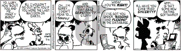 Over the Hedge on Friday July 11, 1997 Comic Strip