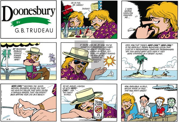 Doonesbury on Sunday February 19, 1989 Comic Strip