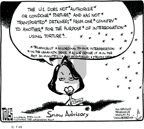 Tom Toles on Wednesday December 7, 2005 Comic Strip