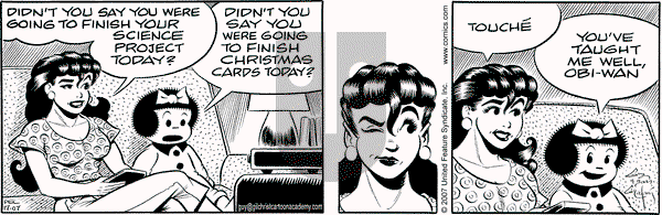 Nancy on Monday December 17, 2007 Comic Strip