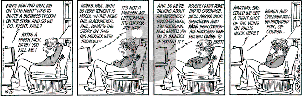 Doonesbury on Wednesday October 20, 1982 Comic Strip