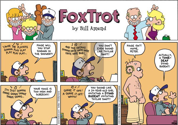FoxTrot on Sunday August 30, 2015 Comic Strip