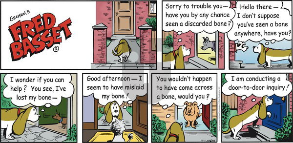 Fred Basset on Sunday October 15, 2017 Comic Strip