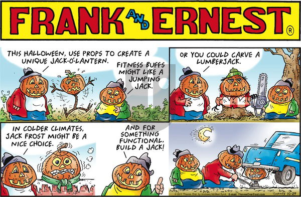 Frank and Ernest on Sunday October 29, 2017 Comic Strip