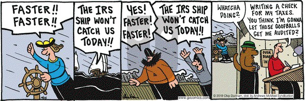 Overboard on Monday April 15, 2019 Comic Strip