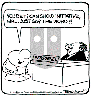 Ziggy on Saturday March 2, 1991 Comic Strip
