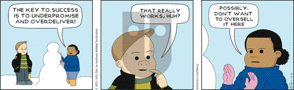 Nancy on Wednesday January 6, 2021 Comic Strip